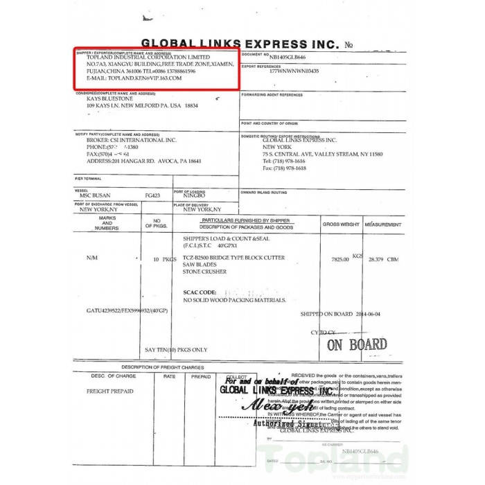 American Customer-China Good Quality Stone Machine